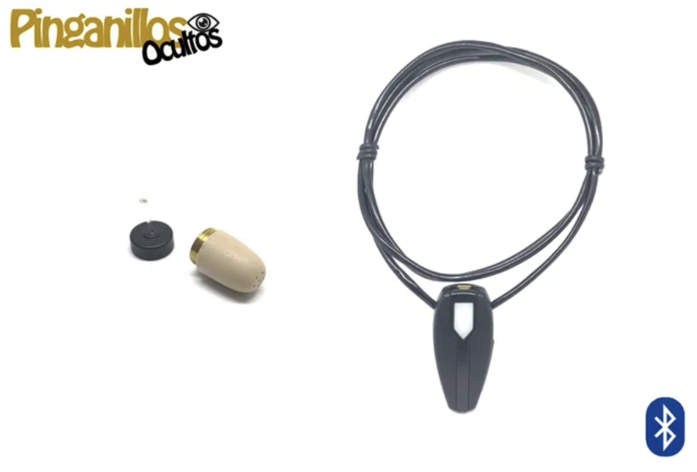 Collar bluetooth con micrófono + Pinganillo (a elegir)