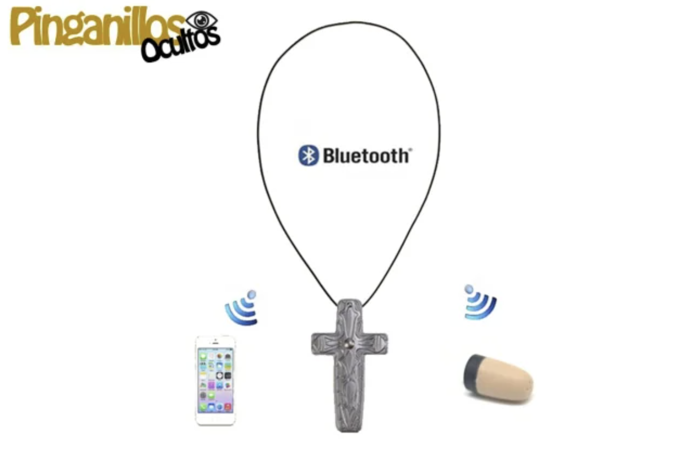 Pinganillo (a elegir) + Cruz Bluetooth con Micrófono