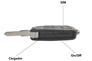 Llave de coche GSM con micrófono integrado para pinganillo oculto